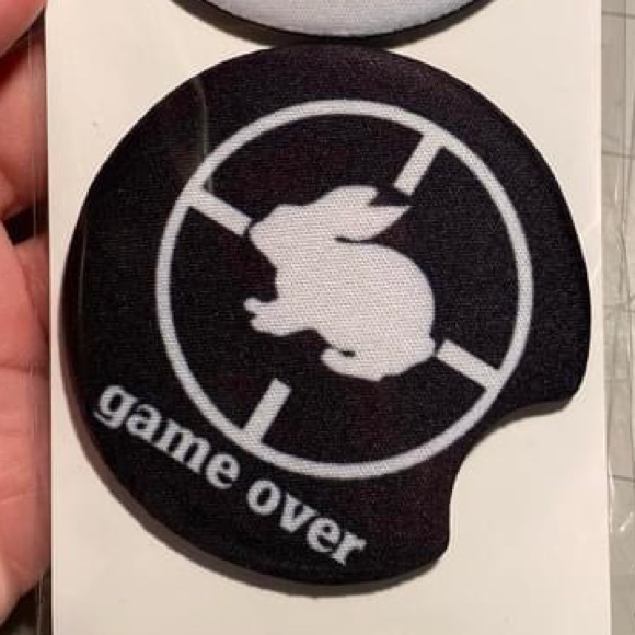 Rabbit Hunting - Car Coasters 2 pack - Picture 3 of 3